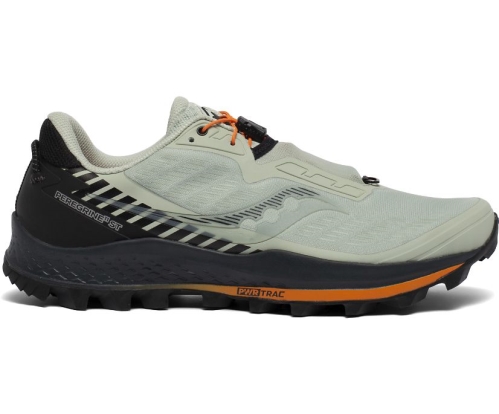 Tenis Saucony Peregrine 11 ST Hombre Zapatillas Running Tide / Negras México MX-280-DT